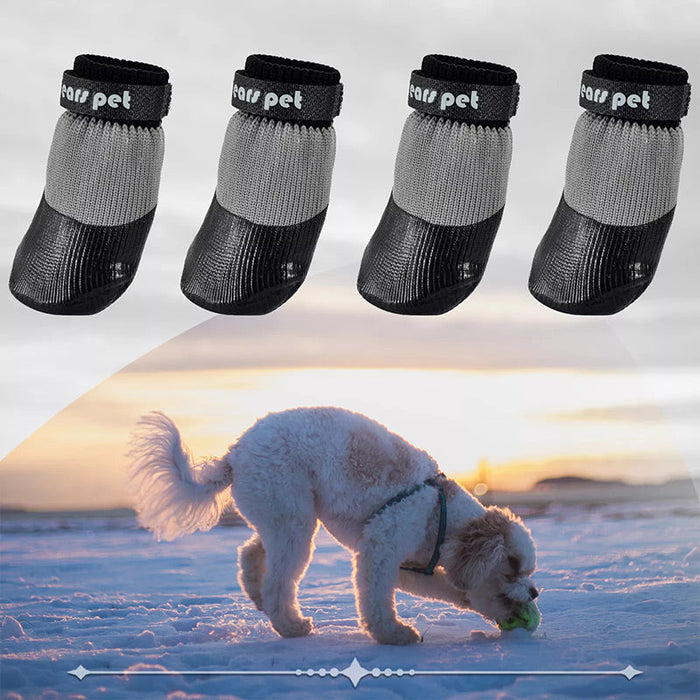 🐶2 pares de calcetines antideslizantes impermeables para perros-ES