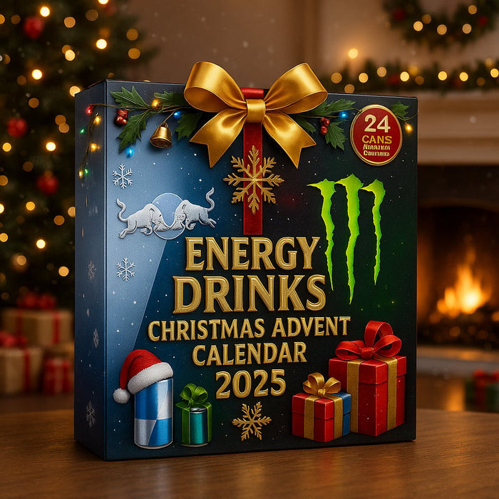 2025 m. Advento kalendorius energinių gėrimų skardinėse – 24 dienos šventinių kolekcinių daiktų!-LT