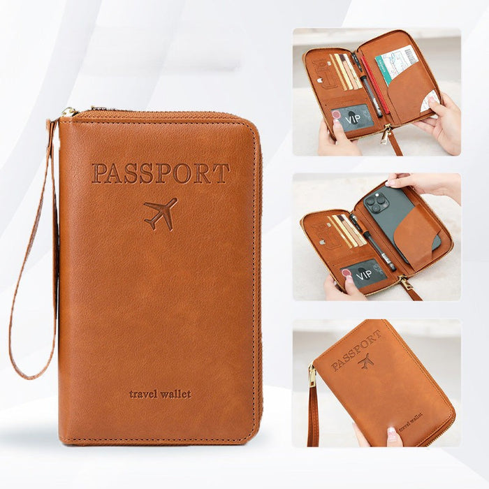 🧳2025 Obligación Turística✈️Cartera para Pasaporte RFID Multifuncional-ES