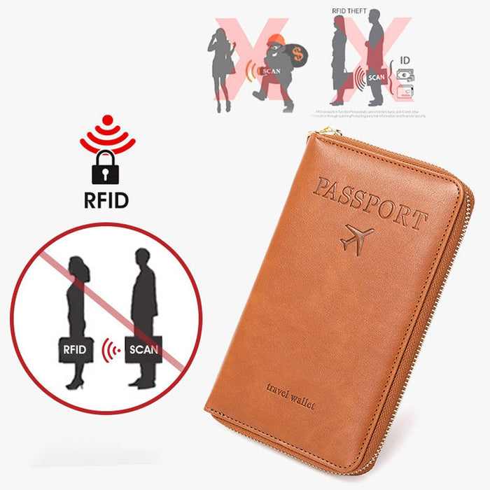 🧳2025 Obligación Turística✈️Cartera para Pasaporte RFID Multifuncional-ES