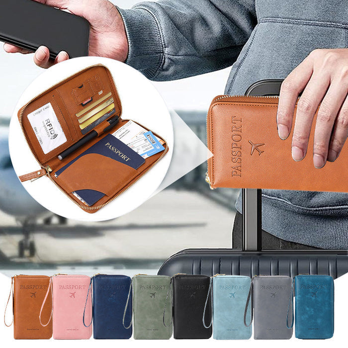 🧳2025 Turisztikai Kötelezettség✈️Multifunkcionális RFID Útlevéltárca-LT