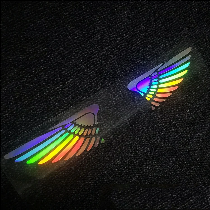 3D angelo sparnų lazerinis automobilio lipdukas ✧4 vnt.✧-LT