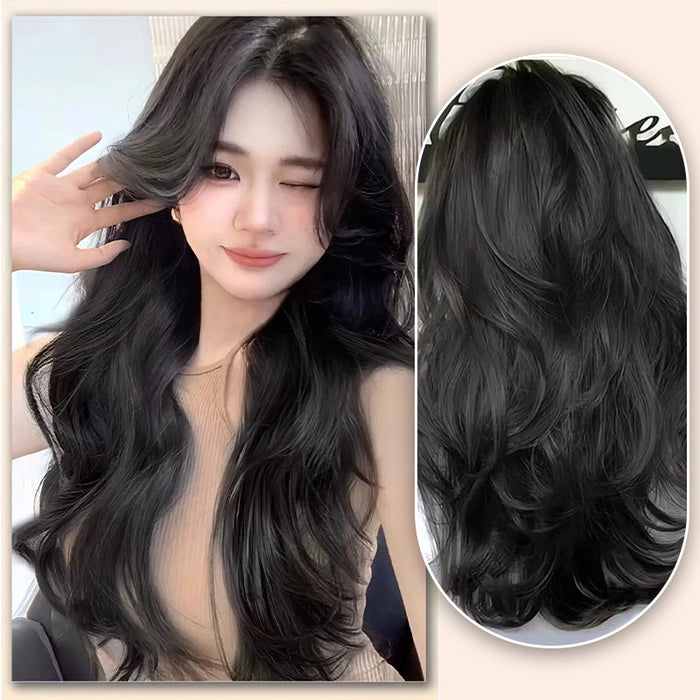 💖 ¡50% de descuento ahora! Peluca larga ondulada con degradado para mujer: aspecto natural, gorro ajustable y fibras resistentes al calor para un estilo diario.-ES