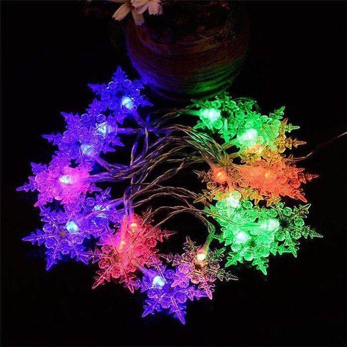 📢📢¡50% DE DESCUENTO!⏰⏰Luces LED de cortina con forma de copo de nieve-ES
