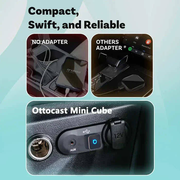 Adaptador inalámbrico CarPlay Android Auto para Ottocast Mini 3.0 Ultra Cube-ES