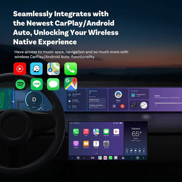 Adaptador inalámbrico CarPlay Android Auto para Ottocast Mini 3.0 Ultra Cube-ES