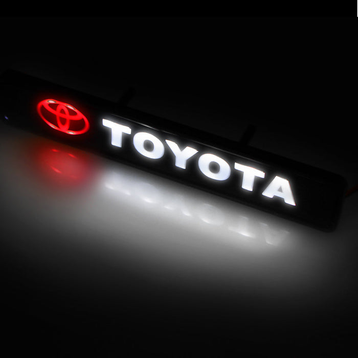 Ambiente elegante en el coche: iluminación LED del logotipo en el centro del capó delantero-ES