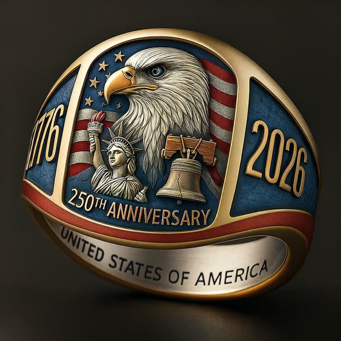 Anillo conmemorativo del águila por el 250 aniversario (1776-2026)-ES
