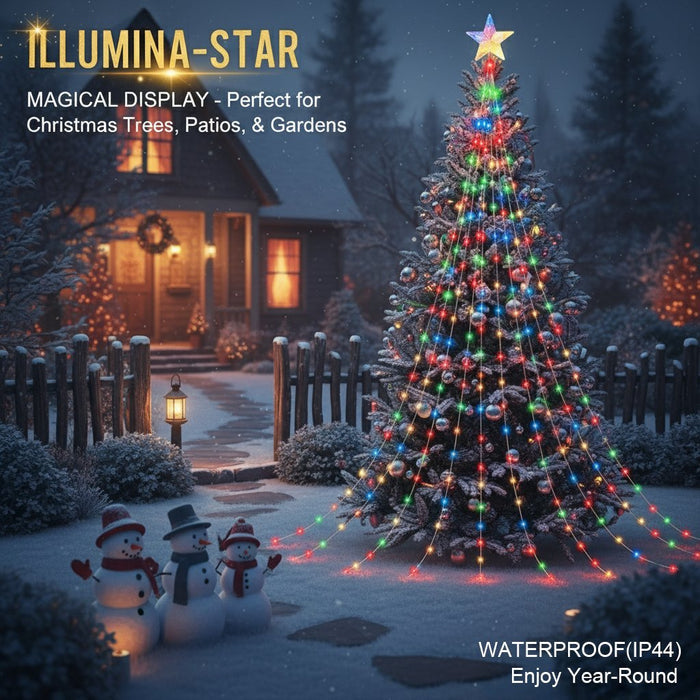 🎁Ankstyvas šventinis išpardavimas su 50 % nuolaida🎄„Starlight Cascade“ kalėdinės lemputės-LT