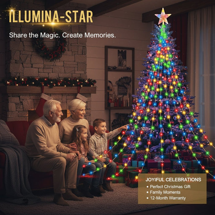 🎁Ankstyvas šventinis išpardavimas su 50 % nuolaida🎄„Starlight Cascade“ kalėdinės lemputės-LT