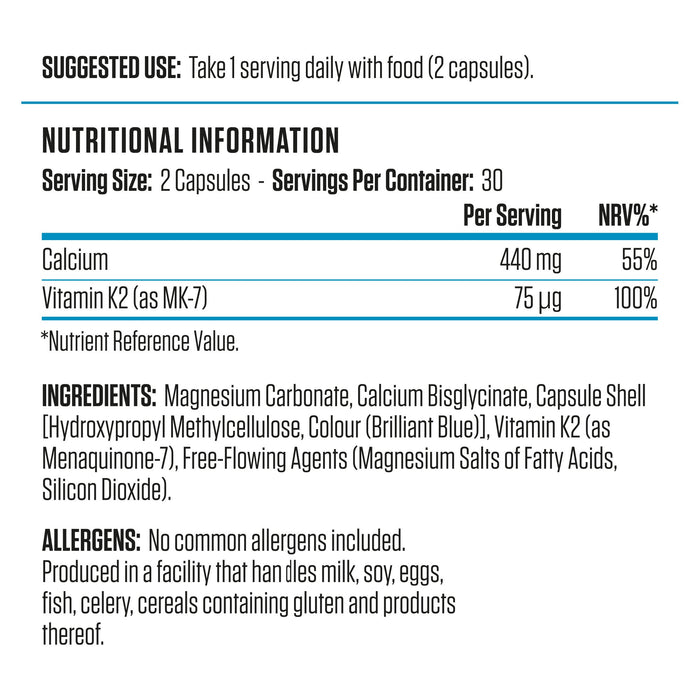 Applied Nutrition Calcium & Vitamin K2