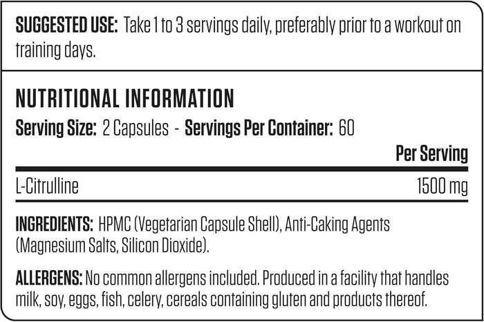 Applied Nutrition L-Citrulline 1500