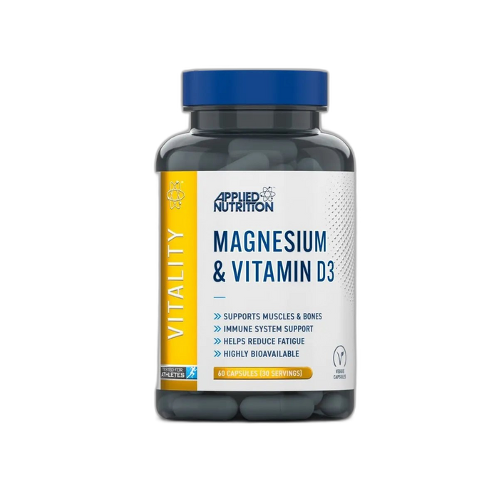 Applied Nutrition Magnesium & Vitamin D3 Capsules