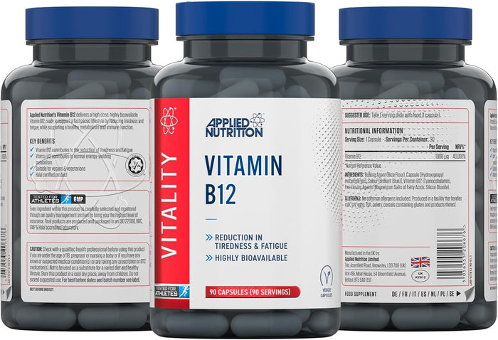 Applied Nutrition Vitamin B12 Capsules