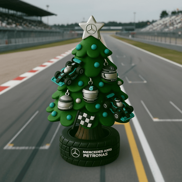 Árbol de Navidad en miniatura estilo equipo de F1-ES