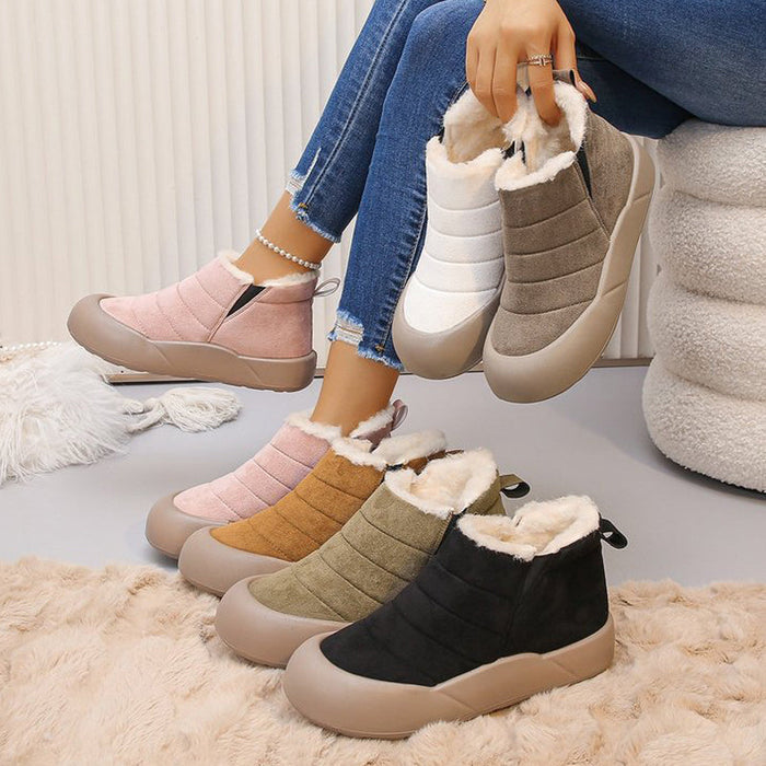 💖Botas de invierno impermeables con suela blanda y forro de algodón-ES