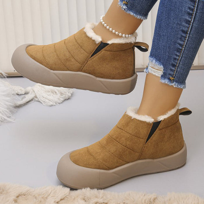💖Botas de invierno impermeables con suela blanda y forro de algodón-ES