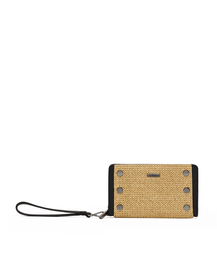 Bryant-Wallet-Noir-Smooth-Raffia-GM-Front-View