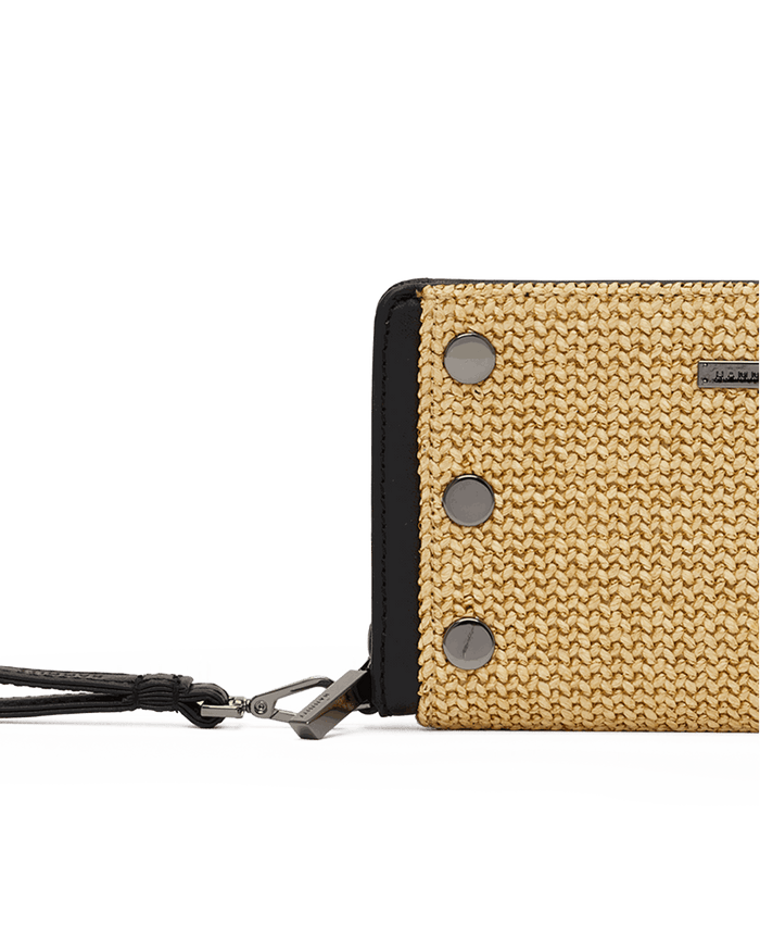 Bryant-Wallet-Noir-Smooth-Raffia-GM-Front-View-Detail