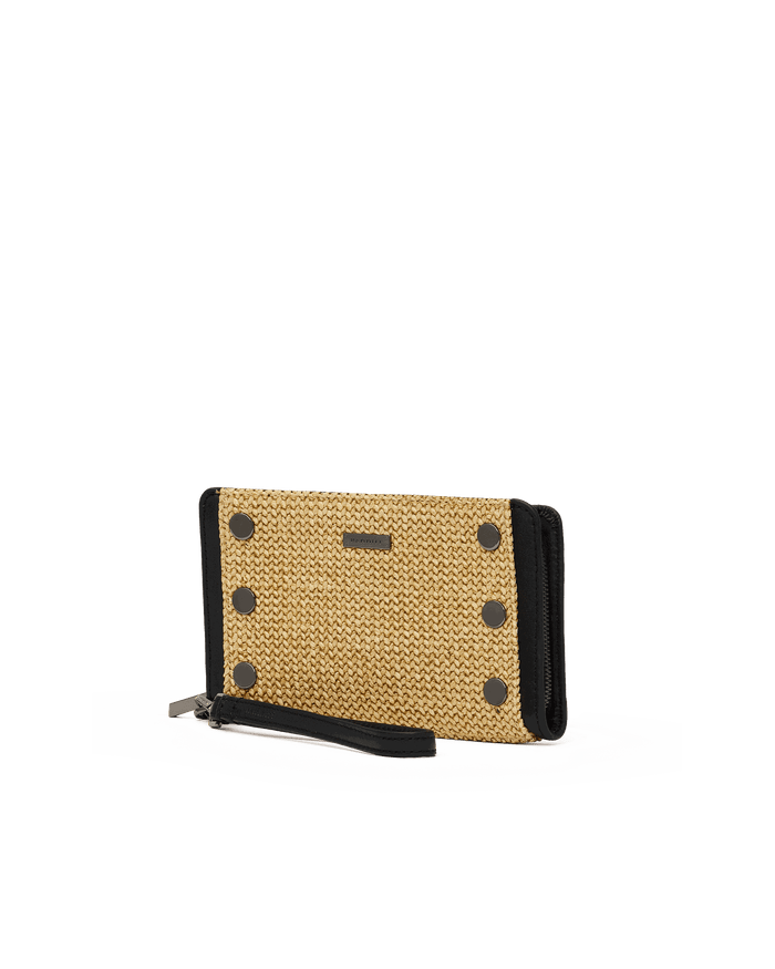 Bryant-Wallet-Noir-Smooth-Raffia-GM-Front-View-2