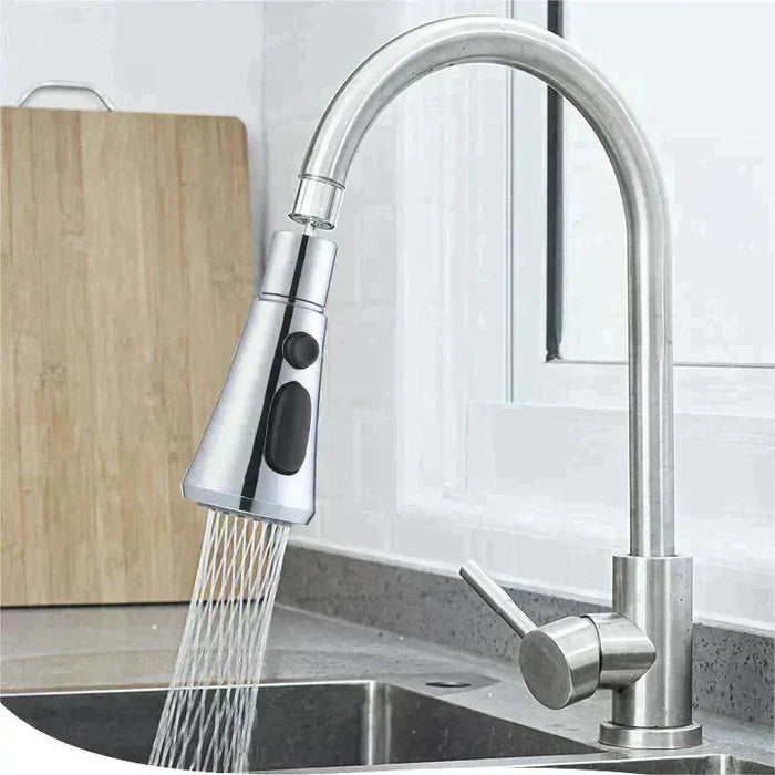 Cabezal rociador giratorio de 720° para grifo de cocina con 3 funciones-ES