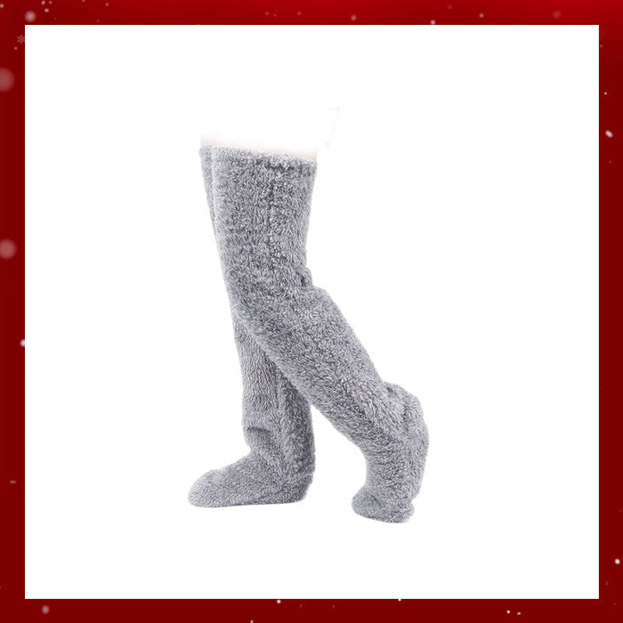Calcetines de plumón de ganso hasta la rodilla para Navidad-ES