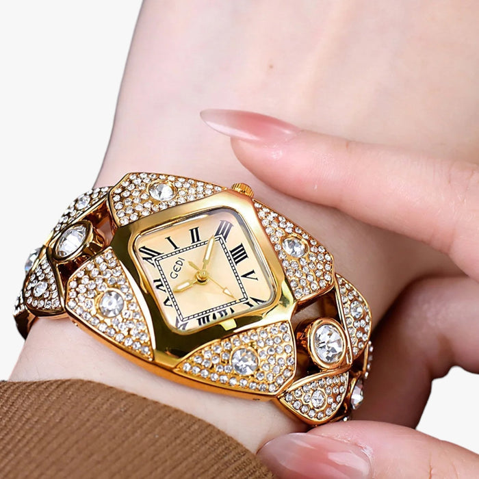 Callie | Reloj elegante 2025 para mujer con caja ligera de diamantes y diseño resistente al agua-ES