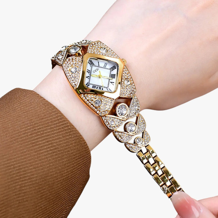 Callie | Reloj elegante 2025 para mujer con caja ligera de diamantes y diseño resistente al agua-ES