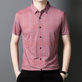 🔥Camisa de cuadros con botones de manga corta para hombre-ES