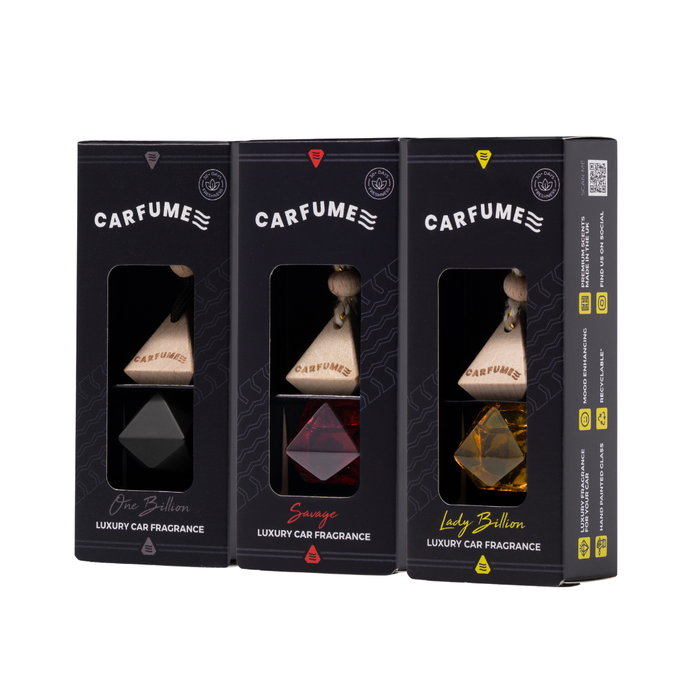 Carfume Hanging Car Air Fresheners - 3 FOR £15