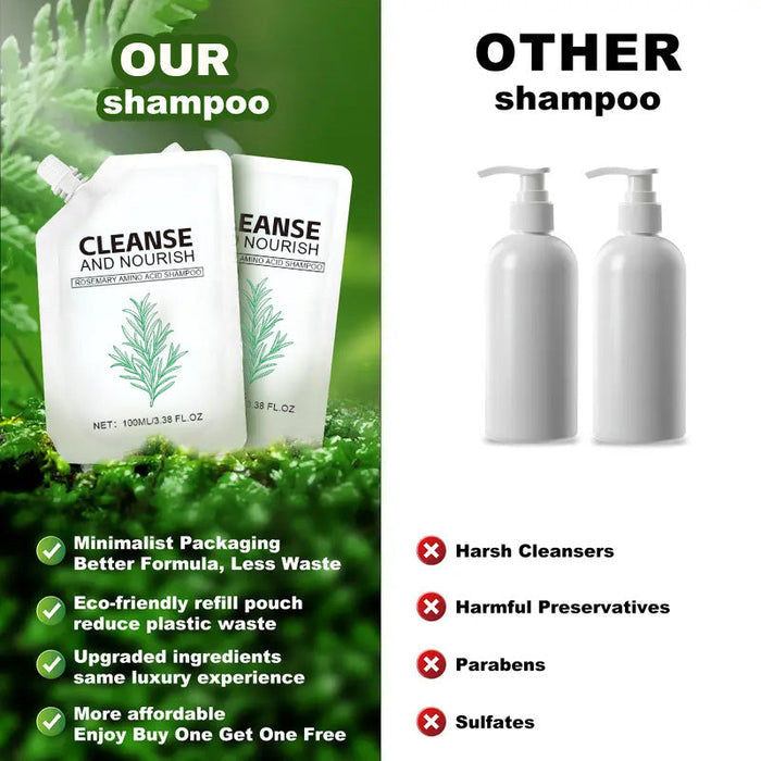 ✨Champú refrescante para el cabello, aportándole suavidad y brillo.-ES