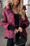 Chaqueta casual de algodón con capucha para mujer-ES