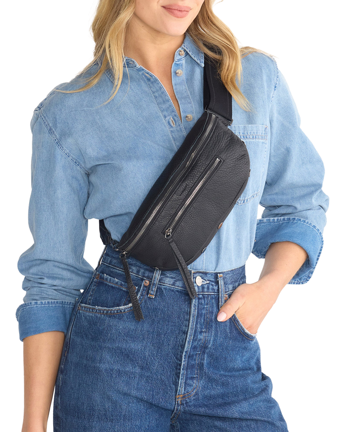 Charles Crossbody | Black/Gunmetal