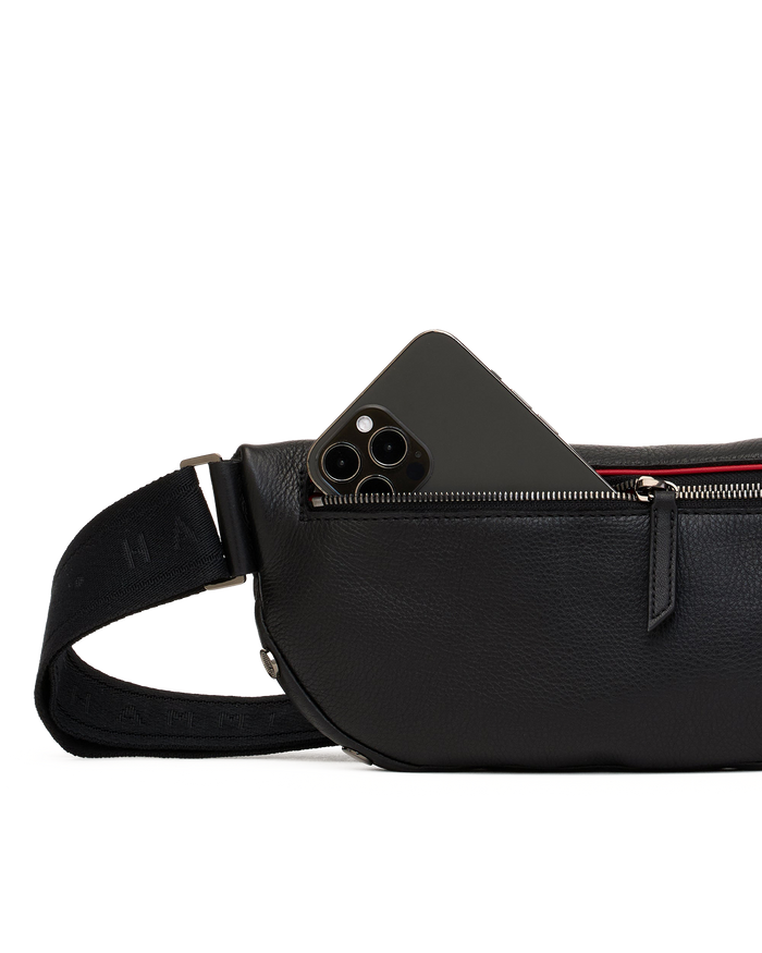 Charles Crossbody | Black/Gunmetal