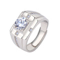 Chiba Silver-plated Ring Fashionable All-match Diamond Ring Wedding Classic Temperament
