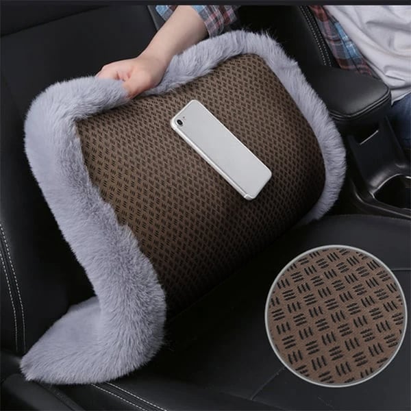 Cojín de asiento de coche de felpa-ES