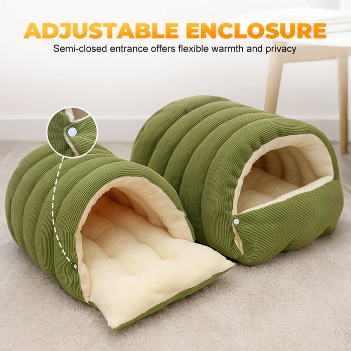 Cómoda y acogedora cama de felpa para mascotas🐱-ES