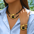 Conjunto de collar y pulsera boho vintage📿-ES