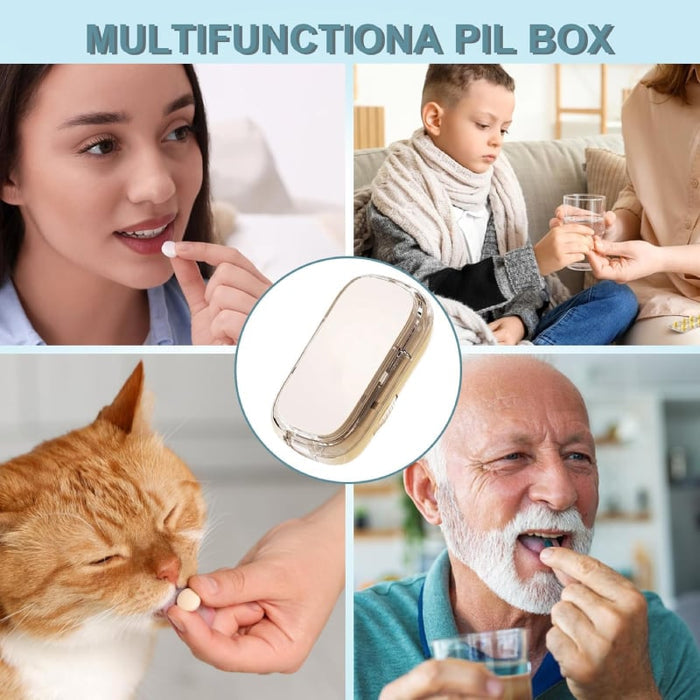 Cortador de pastillas multifuncional y caja de almacenamiento-ES
