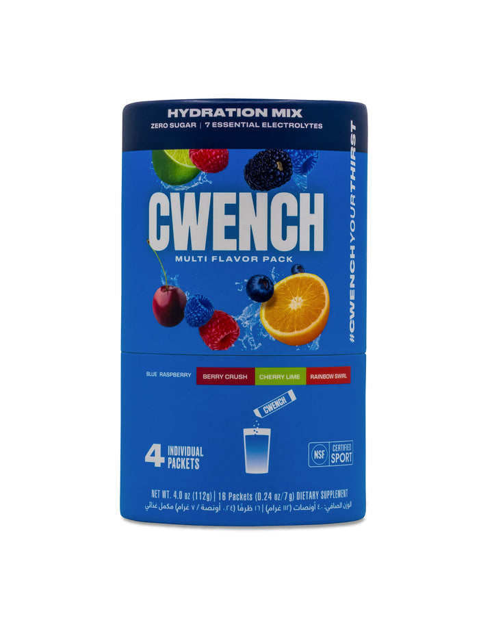 CWENCH Hydration Mix — 7 Electrolytes + BCAAs | Zero Sugar | 16 Sticks