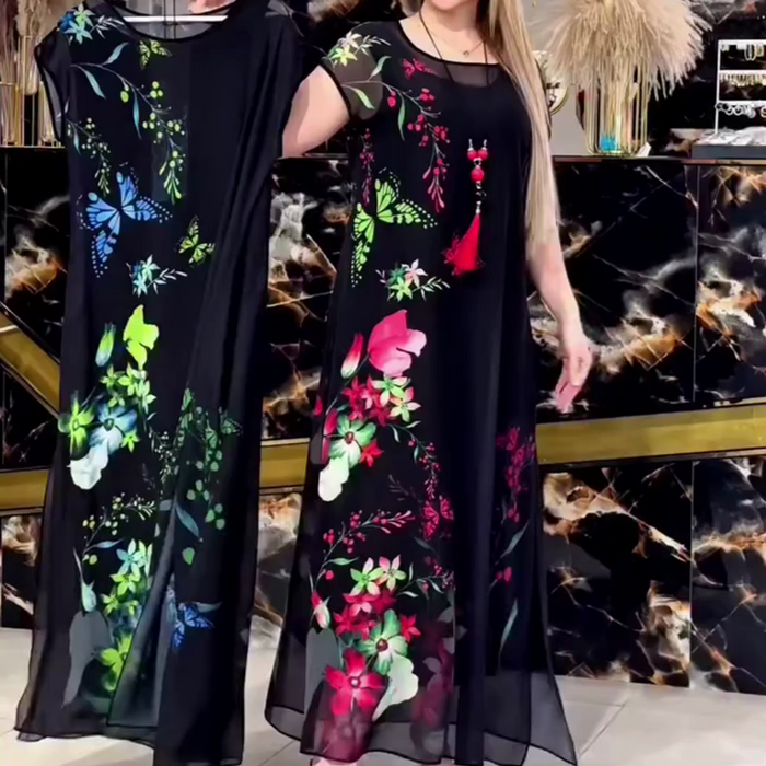 👗Elegantes vestidos de tul floral para mujer🌸-ES