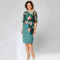 🌸 Elegantes vestidos florales de escote redondo para mujer-ES