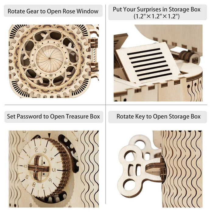 Engaging 3D Wooden Puzzle: Craft Your Own Treasure Box – Perfect Gift for All Ages