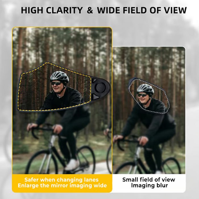 Espejo retrovisor para manillar de bicicleta con ajuste de 360°-ES