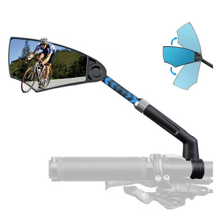 Espejo retrovisor para manillar de bicicleta con ajuste de 360°-ES
