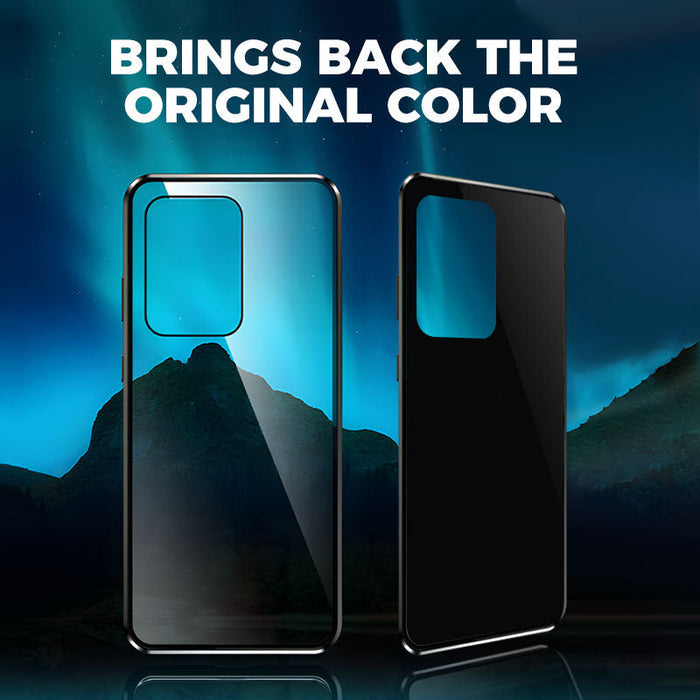 💥Funda magnética de cristal templado, doble cara, para teléfonos Samsung serie S23-S25-ES