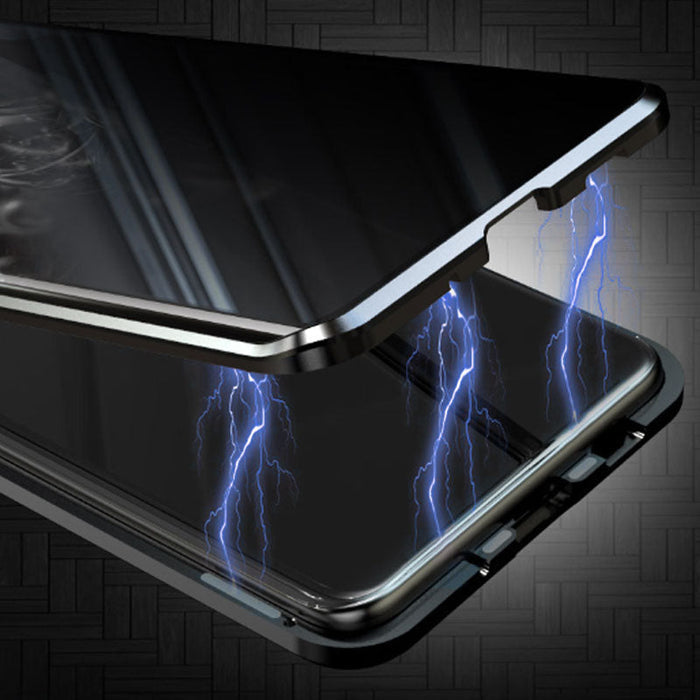 💥Funda magnética de cristal templado, doble cara, para teléfonos Samsung serie S23-S25-ES
