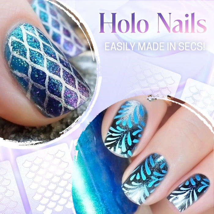 Galaxy Nail Art Stencil Sticker (144 Styles)