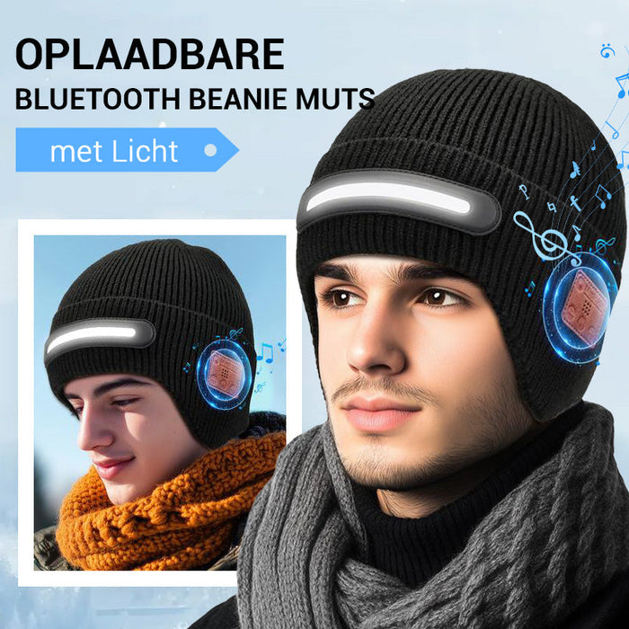 Gorro LED recargable con Bluetooth-ES