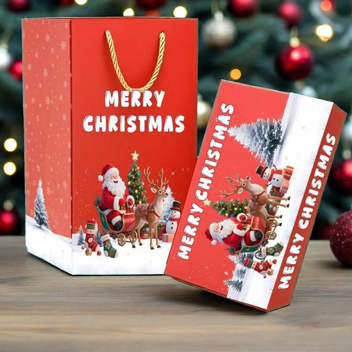 🎅 Μοναδικό πτυσσόμενο χριστουγεννιάτικο κουτί δώρου🎄✨-GR
